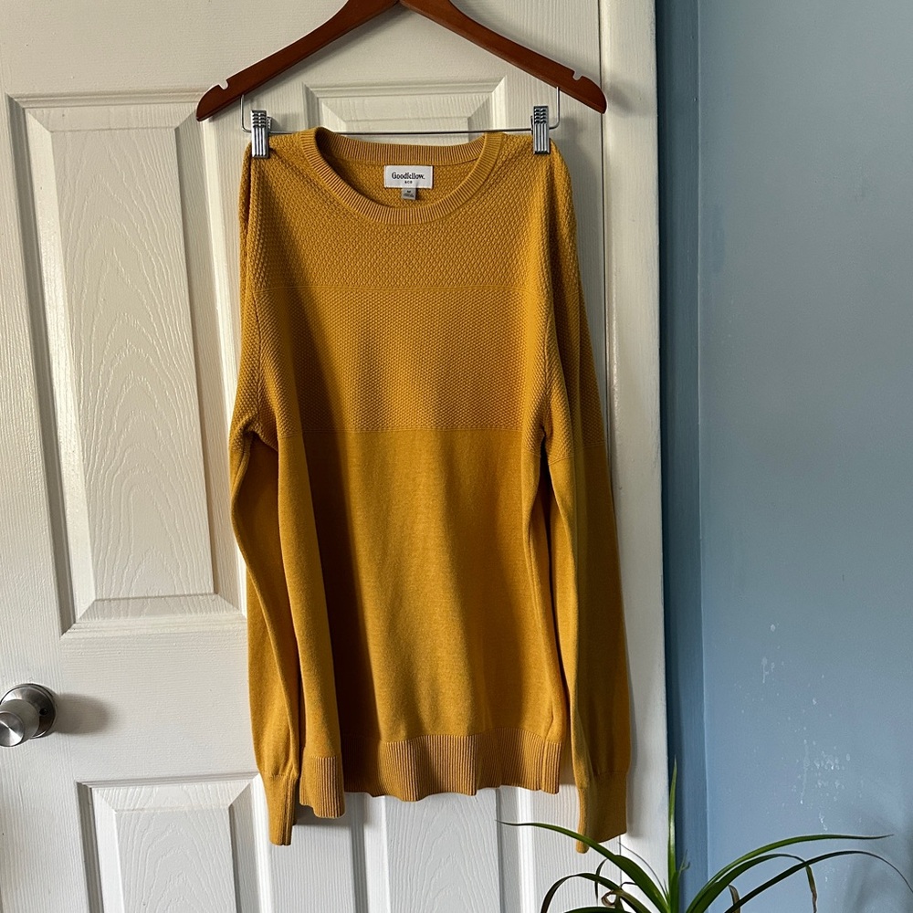 Men’s Medium Yellow/Gold Goodfellow & co Sweater